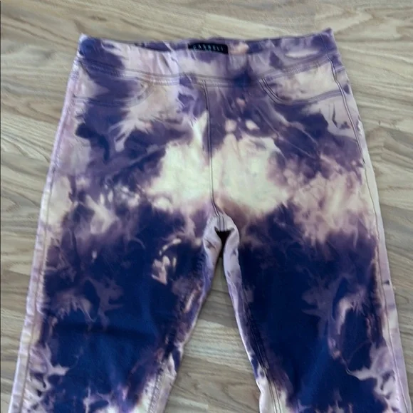 Orange and Purple Tie-Dye Leggings - Picture 2 of 6